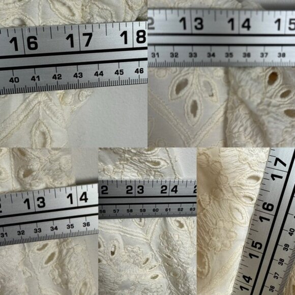 Sezane Bella Dress Ecru Embroidery White Size 40 French US 8 Romantic Maxi Boho - Picture 15 of 16